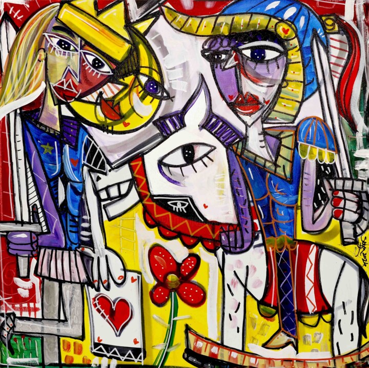 Alla Conquista del Trono 绘画, 27.2x27.2 in