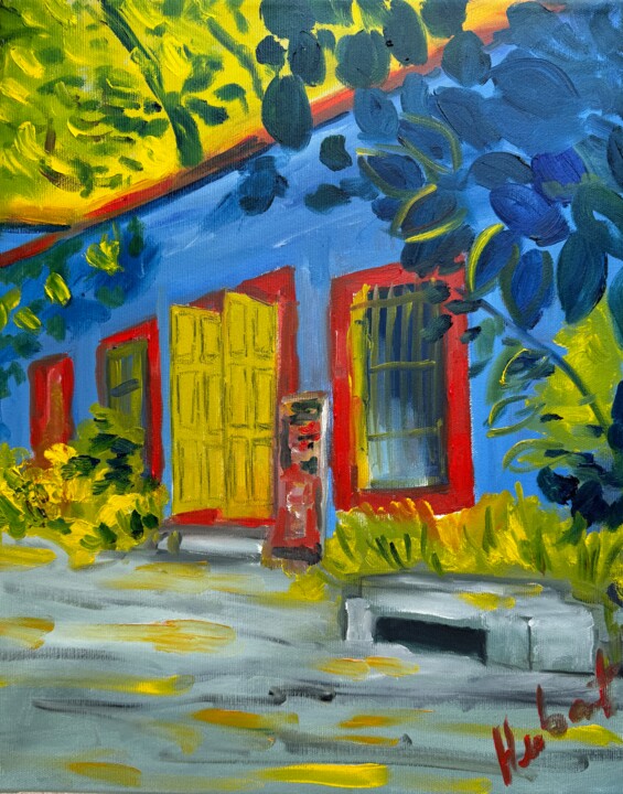 Fridas Garten - Verkaufs Shop 绘画, 19.7x15.8 in