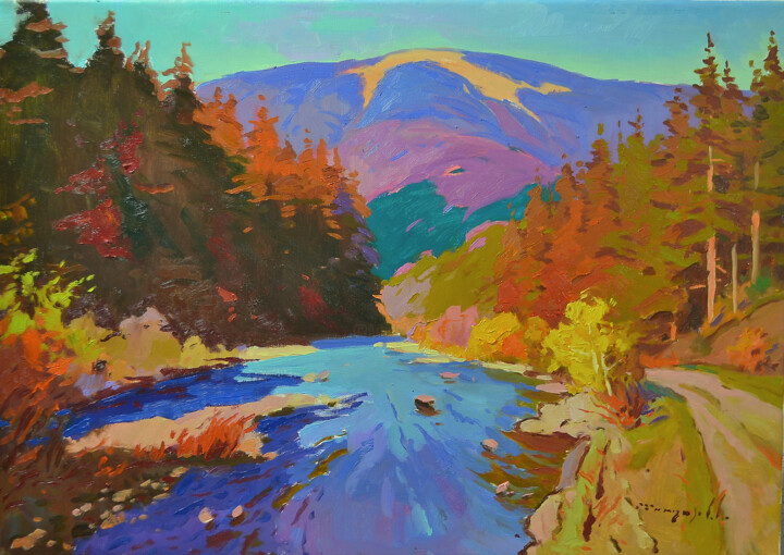 Mount Kamyanka 绘画, 23.6x31.5 in