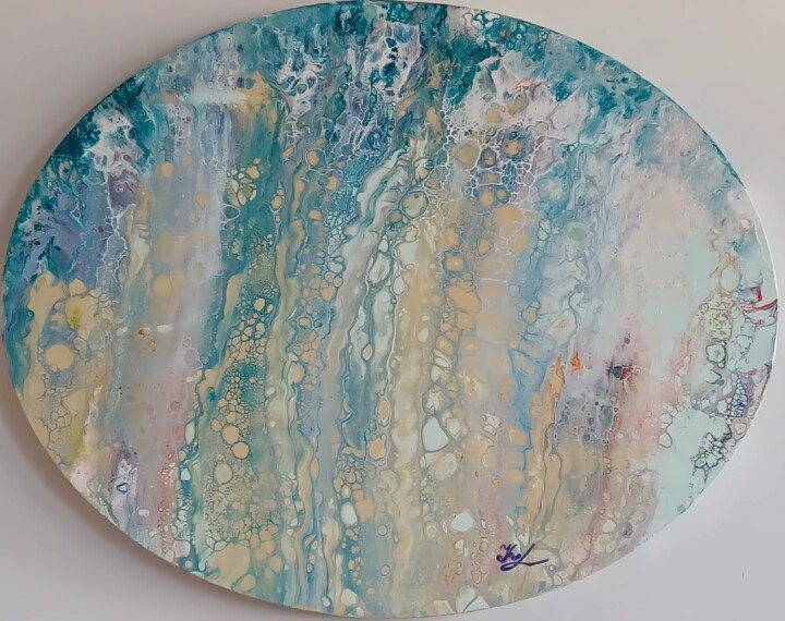 Ethereal Dreams – Light & Airy Abstract Painting 绘画, 19.7x15.6 in