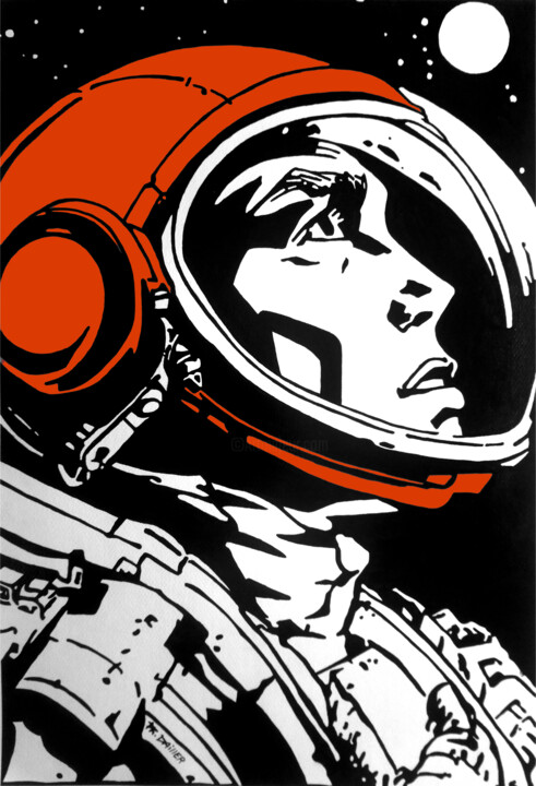Head in the Stars 绘画, 27.6x19.7 in
