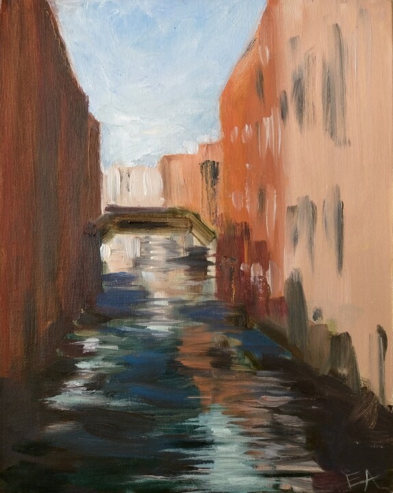 Venice Canal Tablo, 11,8x9,5 in