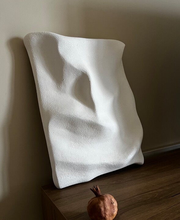 FROZEN MOTION Minimalistic Modern Sculptural wall art Heykel, 16,9x13 in