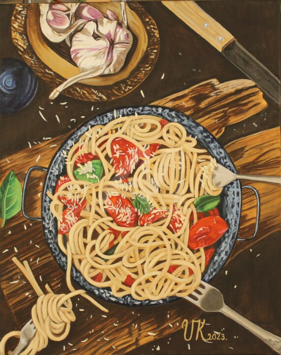 Pastapfanne 绘画, 19.7x15.8 in