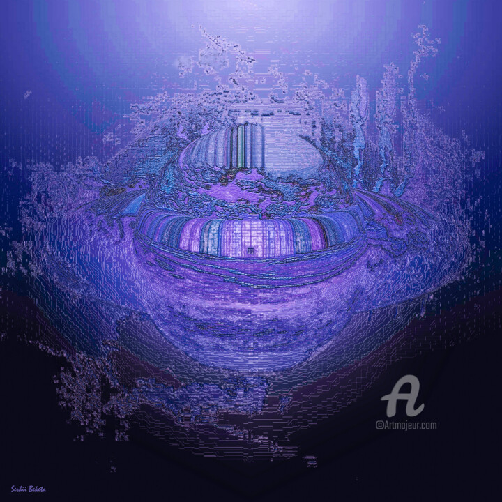 UFO purple 数字艺术