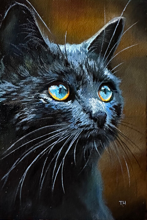 The Secret of the Black Cat Tablo, 5,9x3,9 in