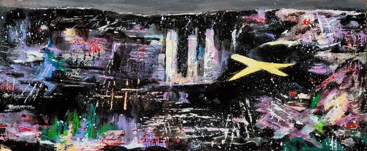 Los Angeles 绘画, 9.1x21.7 in