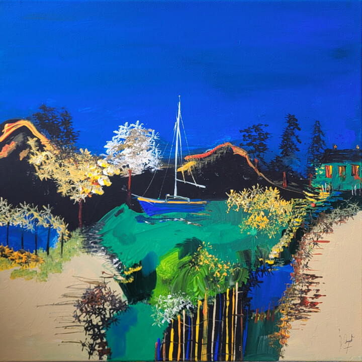 Un air de mer du Sud Ζωγραφική, 15,8x15,8 in