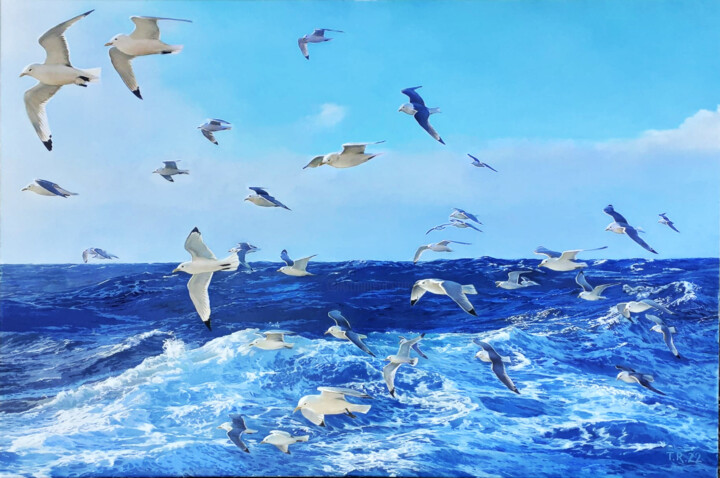 SEAGULLS Pittura, 31,5x47,2 in