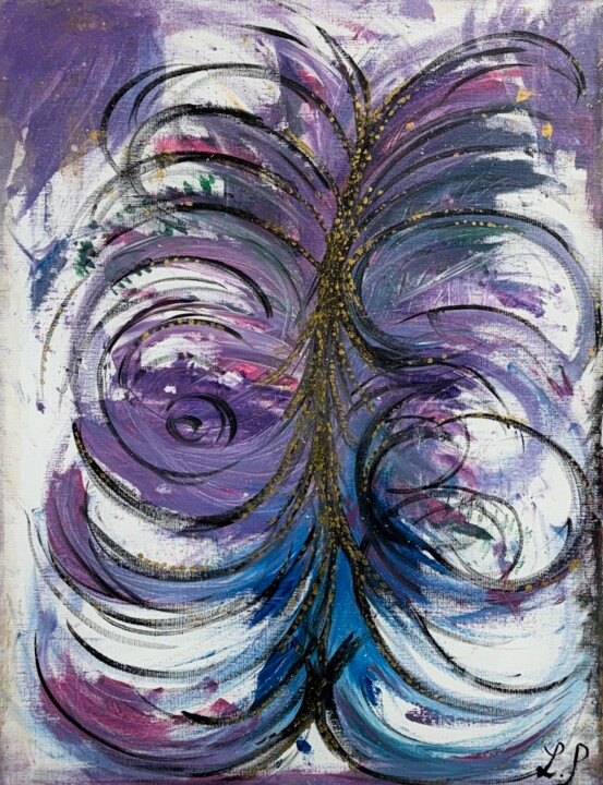 Peinture intitulée "Source de vie" par Lydie Picant, Œuvre d'art originale, Acrylique Monté sur Châssis en bois