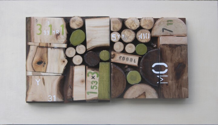 Woodscape 3 Sculpture, 8.9x15.8 in