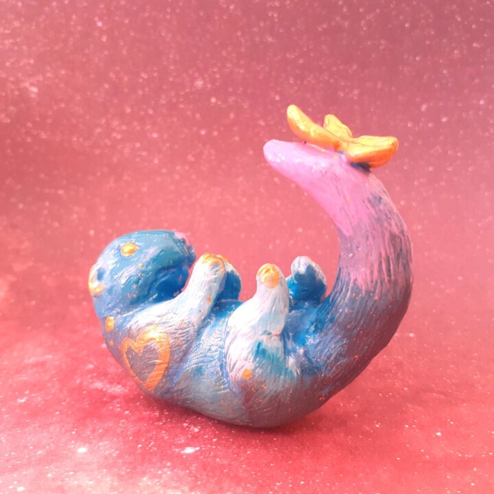 Loutre 雕塑, 0.8x2 in