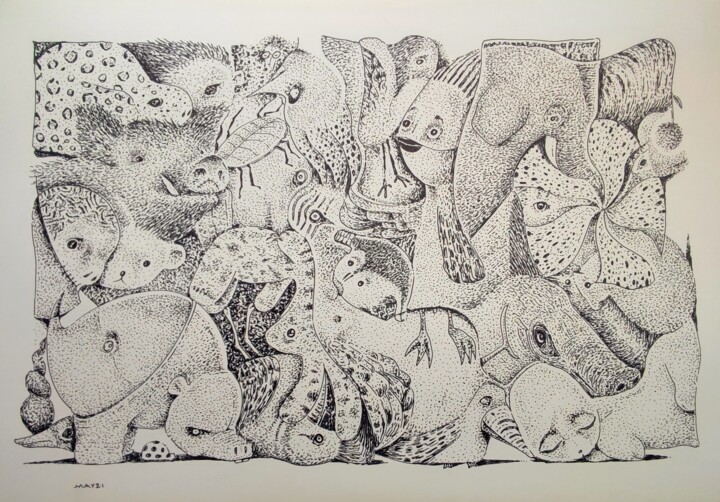 Infinity Zoo - Severed 图画, 8.3x11.8 in
