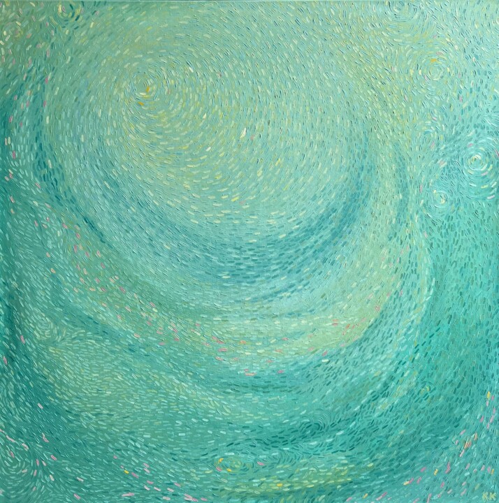 Sea 绘画, 39.4x39.4 in