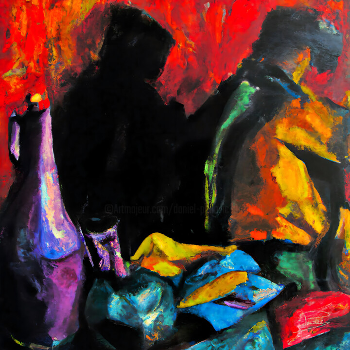 Schilderij,  47,2x47,2 in 