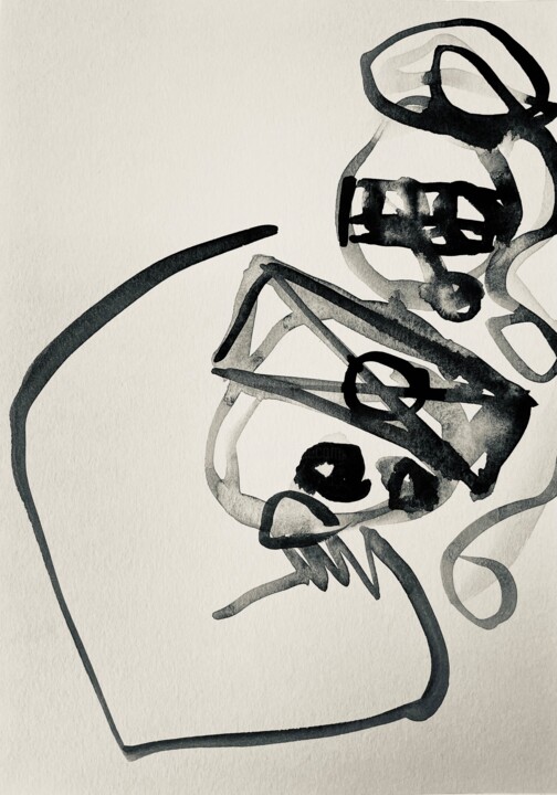 绘画,  8.3x5.8 in 