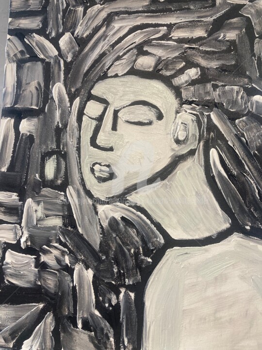 Painting titled "In gruzelementen-" by Edwin Boeckxstaens, Original Artwork, Acrylic