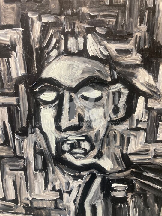 Painting titled "In gruzelementen" by Edwin Boeckxstaens, Original Artwork, Acrylic