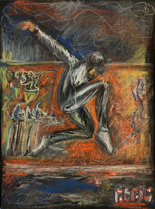 hip hop bras levé 图画, 13x9.5 in