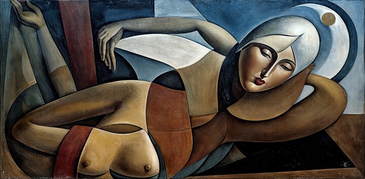 Arts numériques intitulée "DOLOROSA II (66cm x…" par Nictsi Khamira, Œuvre d'art originale, Peinture numérique