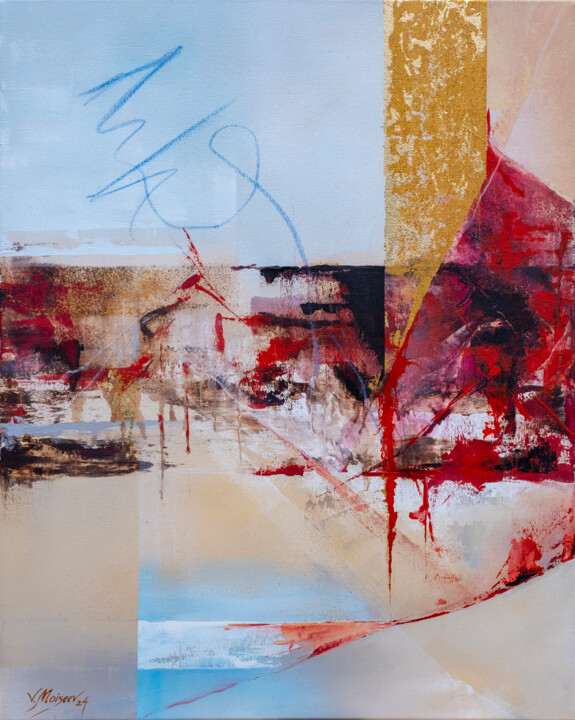 Wounds of My Heart 绘画, 30.3x24 in