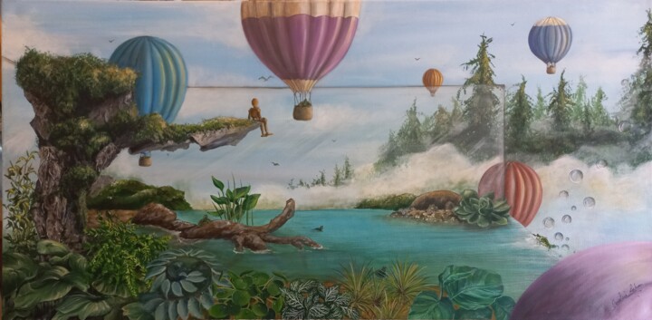 绘画,  19.7x39.4 in 