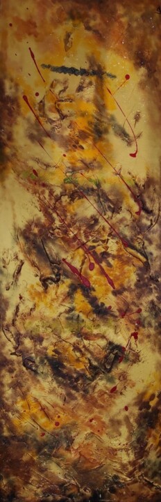 Peinture intitulée "Midas" par Julien Abstrait, Œuvre d'art originale, Acrylique Monté sur Châssis en bois
