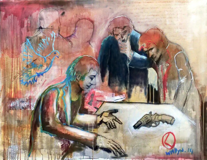 Le fantôme de la liberté 绘画, 44.9x57.5 in