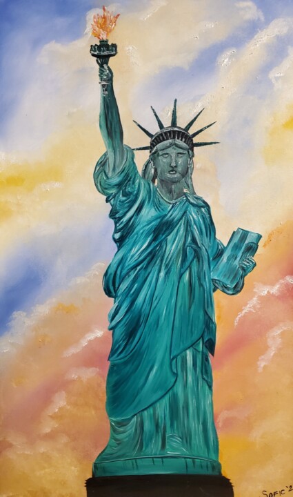 Statue of Liberty NY Tablo, 28x18 in