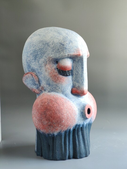 The One Who Blows Sculpture, 24x14,2 in