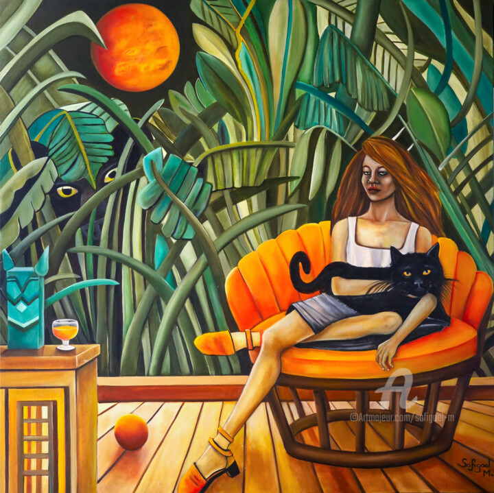Schilderij,  39,4x39,4 in 