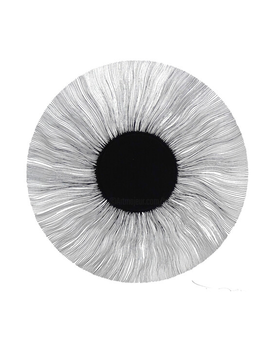 Tehos Black Eye - 2024 - 05 图画, 25.6x19.7 in