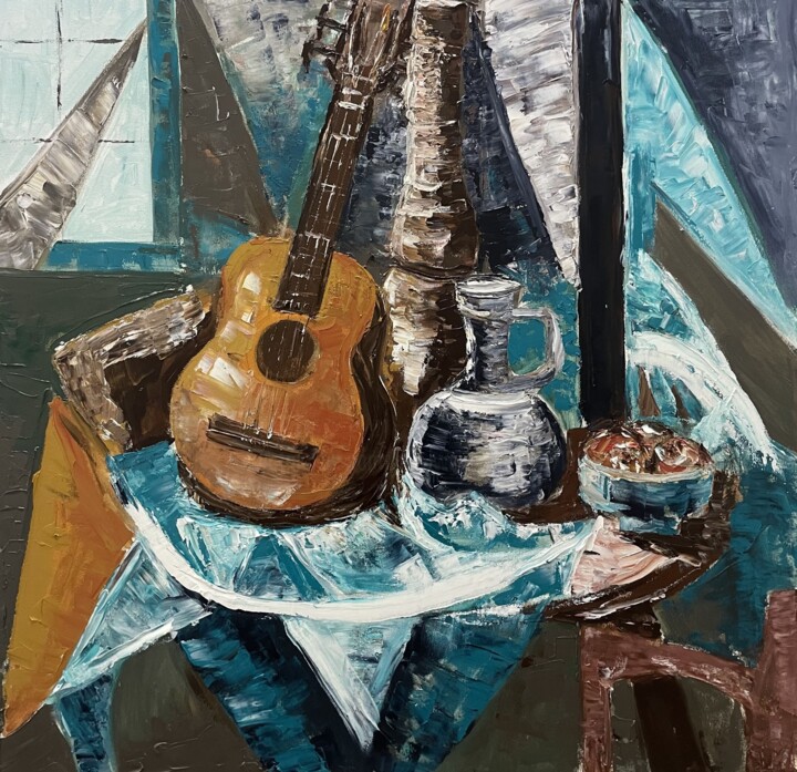 "Harmony of Form and Sound" 绘画, 35.4x35.4 in