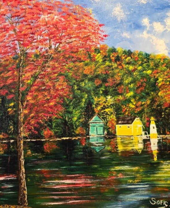 Old Forge NY 绘画, 28x22 in