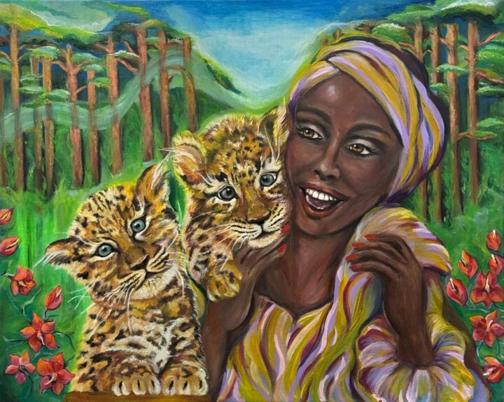 Love for Brazilian jaguars Painting 绘画, 24x29.9 in