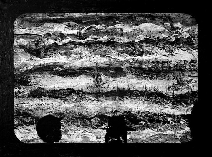TV (the most interesting movie) 绘画, 23.6x31.5 in