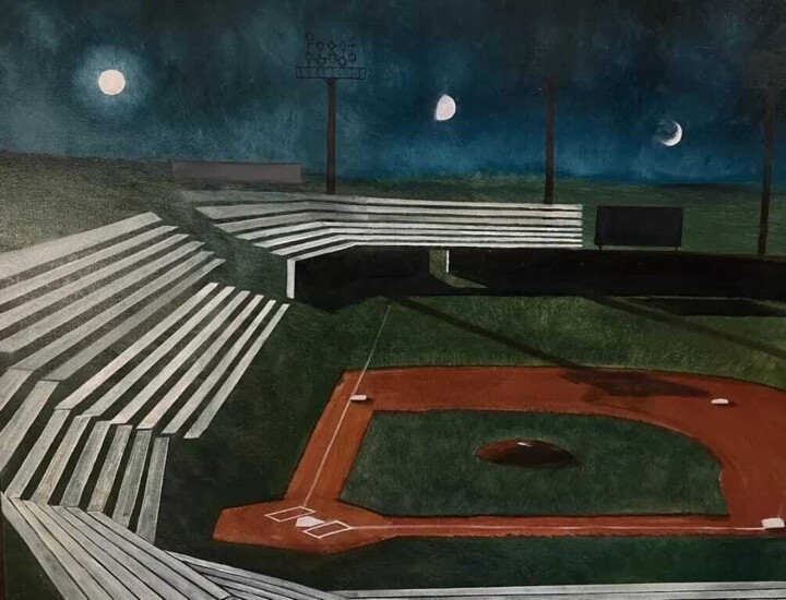 Post partita 绘画, 27.6x35.4 in