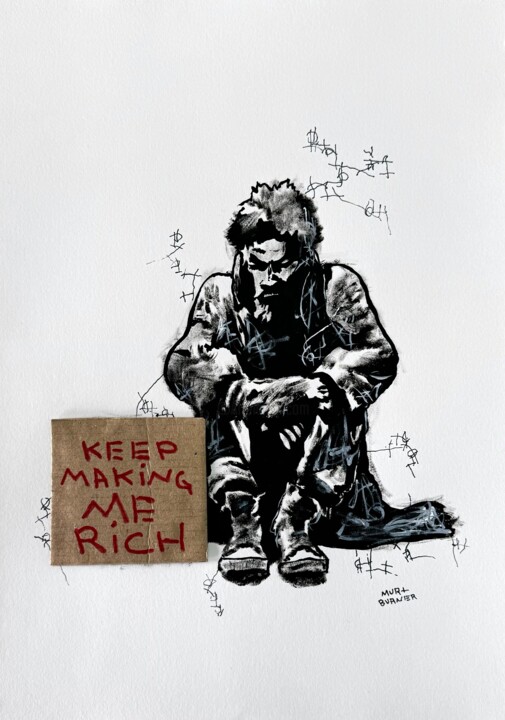 Keep Making Me Rich 绘画, 15.8x11.8 in