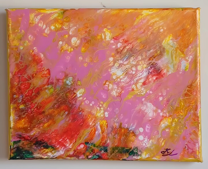 Heartfelt Harmony – Symbol of Connection & Togetherness Painting, 10x7.7 in