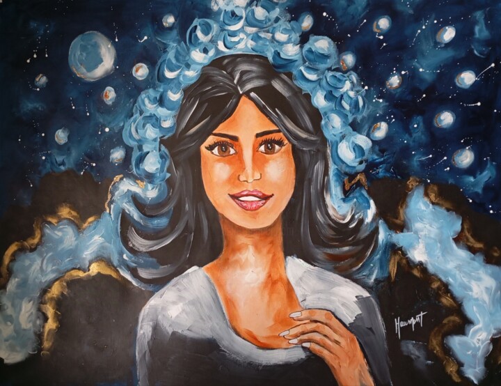 Painting titled "Stupify" by Fabienne Haumont, Original Artwork, Acrylic
