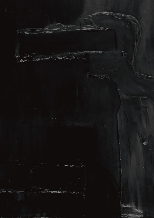 Painting titled "The View" by Marnie Noir, Original Artwork, Acrylic Mounted on Wood Stretcher frame