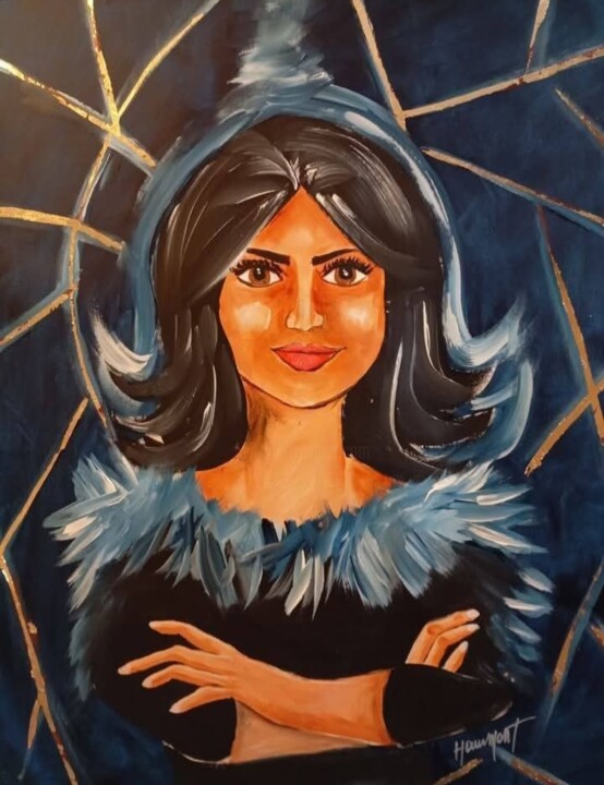 Painting titled "Indépendance" by Fabienne Haumont, Original Artwork, Acrylic