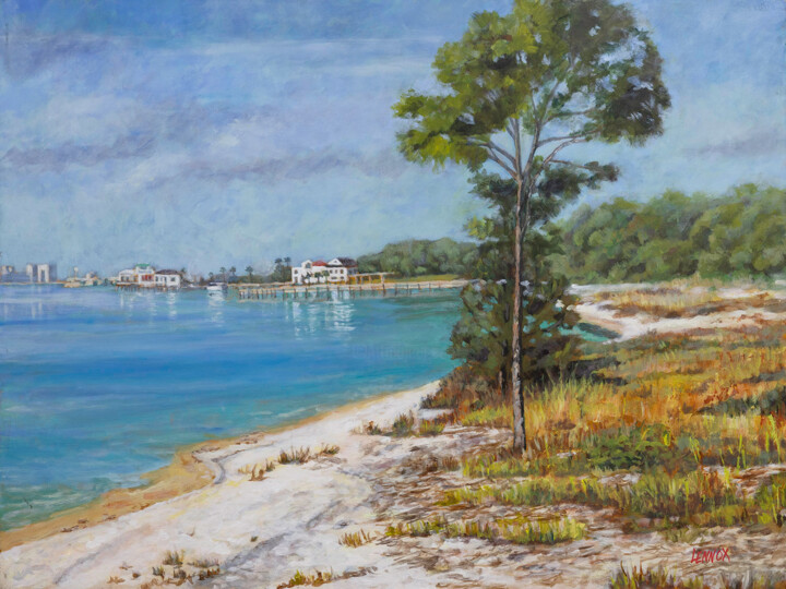 Painting titled "Santa Rosa Sound" by Clayt Lennox, Original Artwork, Acrylic