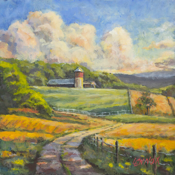 Painting titled "Going Back" by Clayt Lennox, Original Artwork, Acrylic