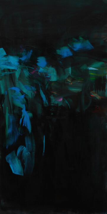 Illuminating the night 绘画, 39.4x19.7 in