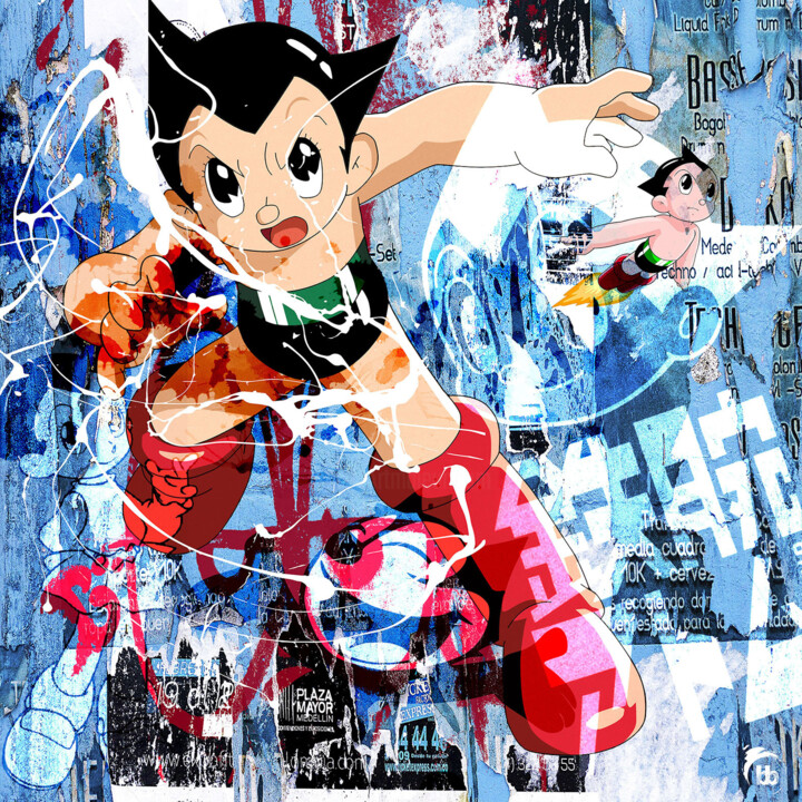 Astroboy 数字艺术, 11.8x11.8 in