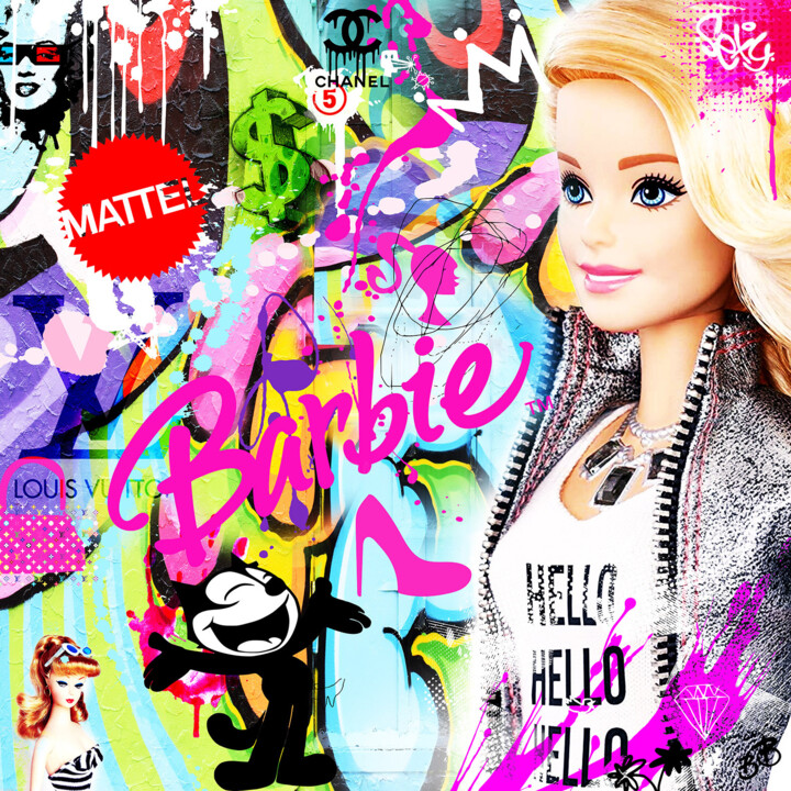 Barbie Hello 数字艺术, 11.8x11.8 in