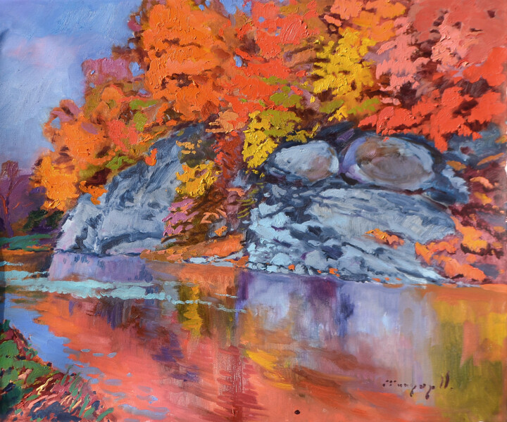 Autumn Skalka 绘画, 23.6x27.6 in