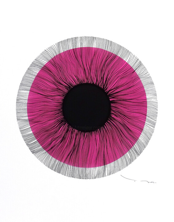 Tehos Black Eye - 2024 - C01 绘画, 25.6x19.7 in