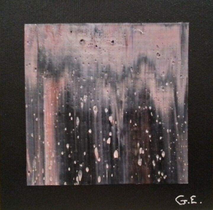 Abstraite 24 Painting, 5.9x5.9 in